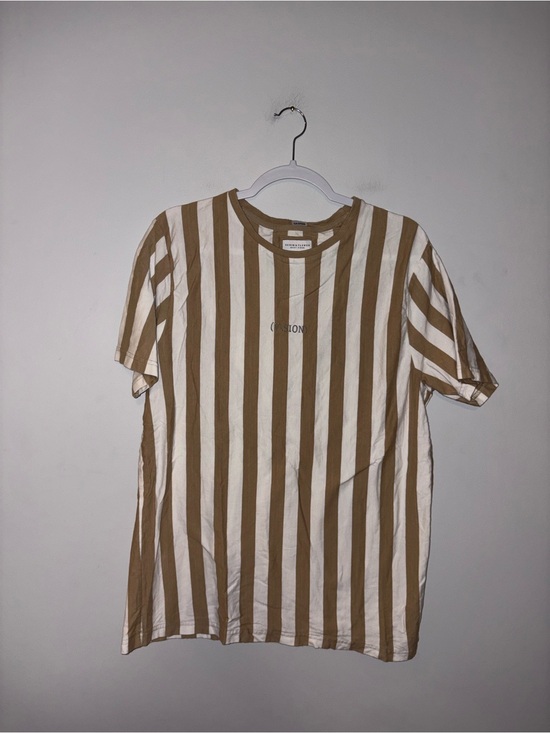 Denim & Flower Other - Denim & Flower | Beige Striped T-Shirt